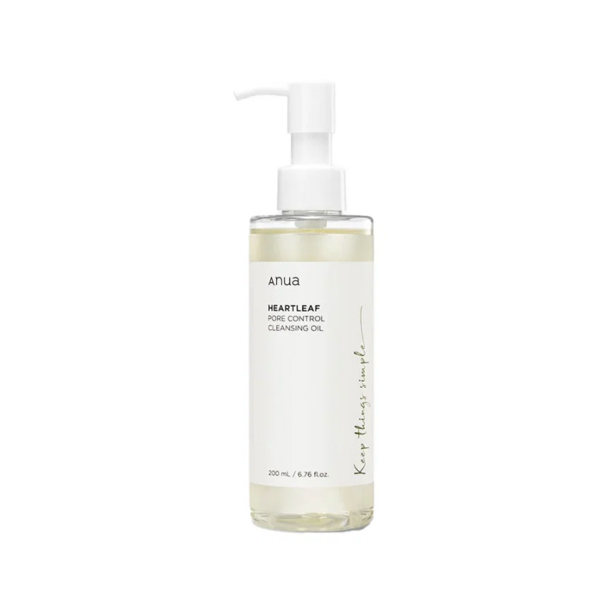 Anua Heartleaf Cleansing Oil poru kontroles attīrošā eļļa sejai, 200 ml