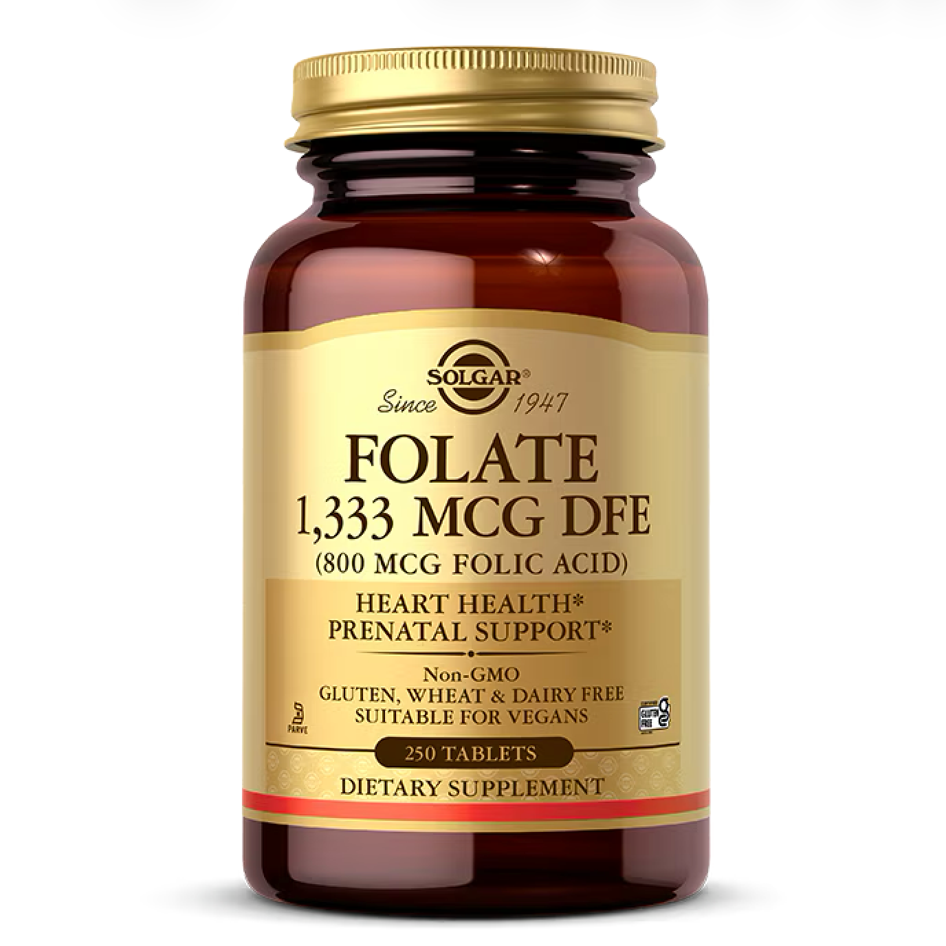 SOLGAR folijskābe 800 µg – 250 tabletes
