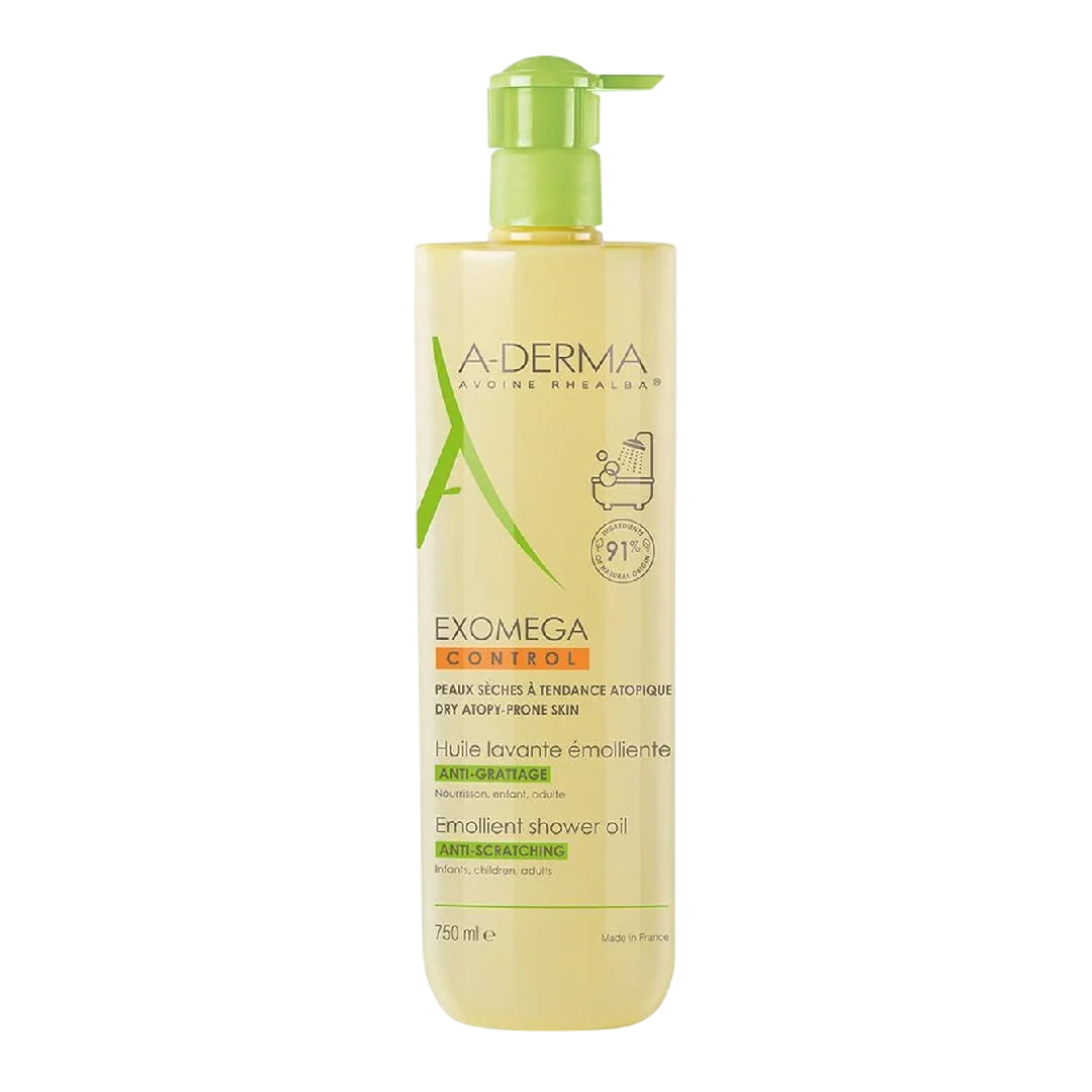 A-Derma, Exomega Control, mīkstinoša dušas eļļa, ļoti sausai un atopiskai ādai, 200 ml