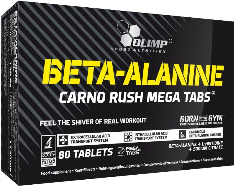 Olimp Nutrition beta-alanīns - Carno Rush Mega Tablets - 80 tabletes