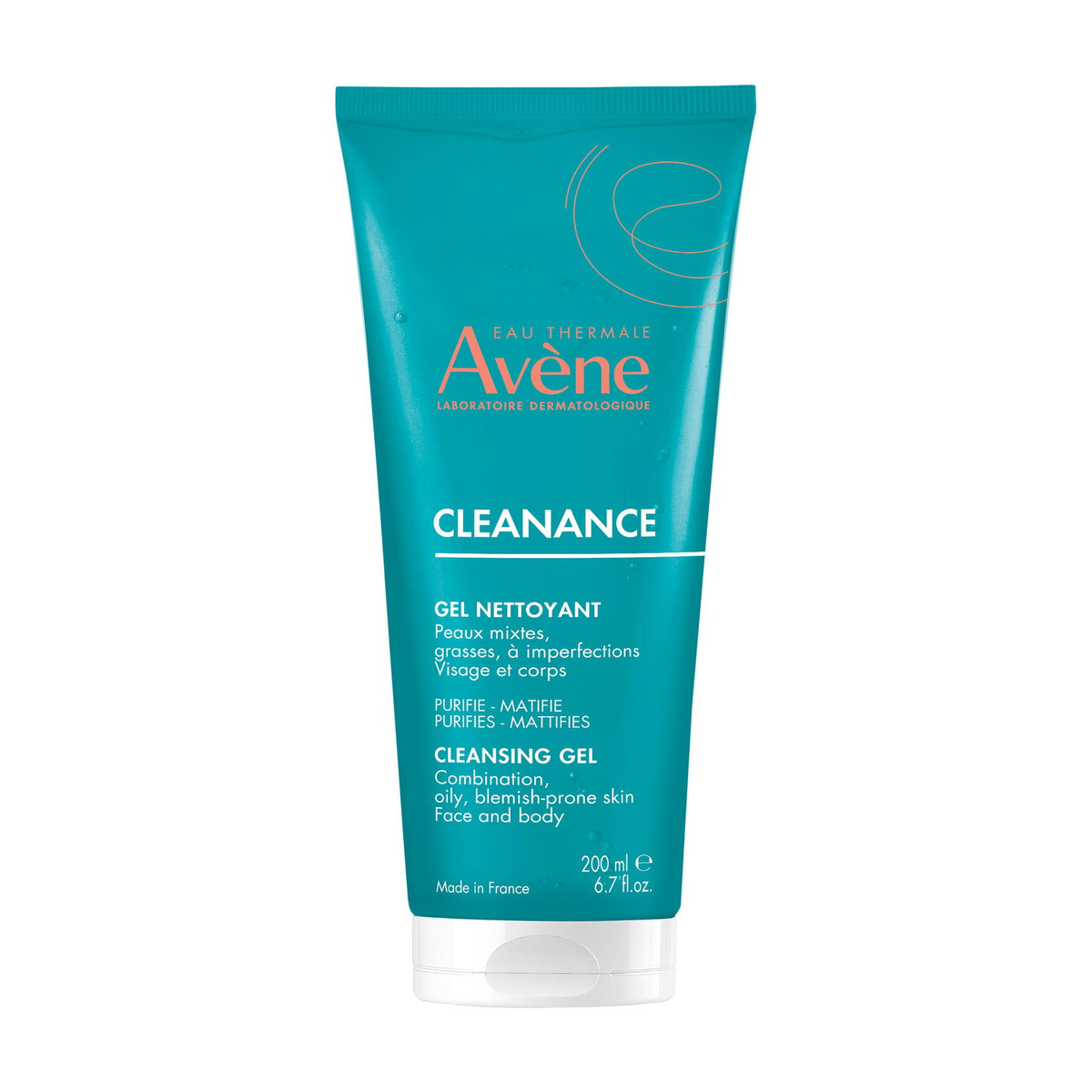 Avene, „Cleanance“ valomasis veido valomasis gelis, 200 ml