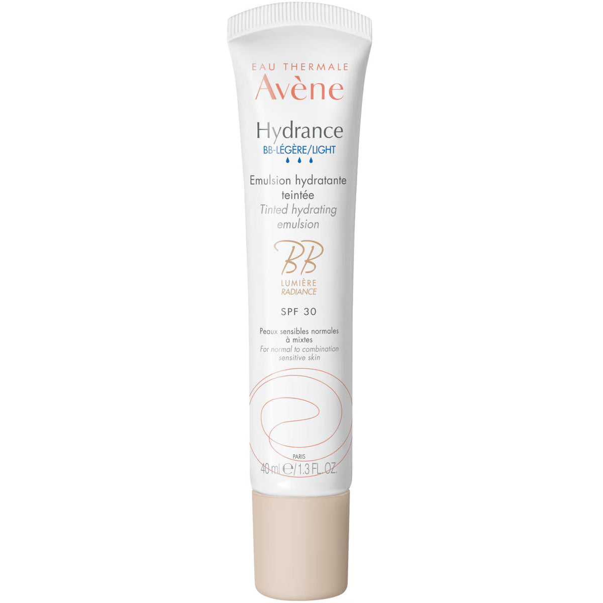 Avene, Hydrance Light, drėkinamasis, tonuotas drėkiklis, lengvas, SPF 30, 40 ml