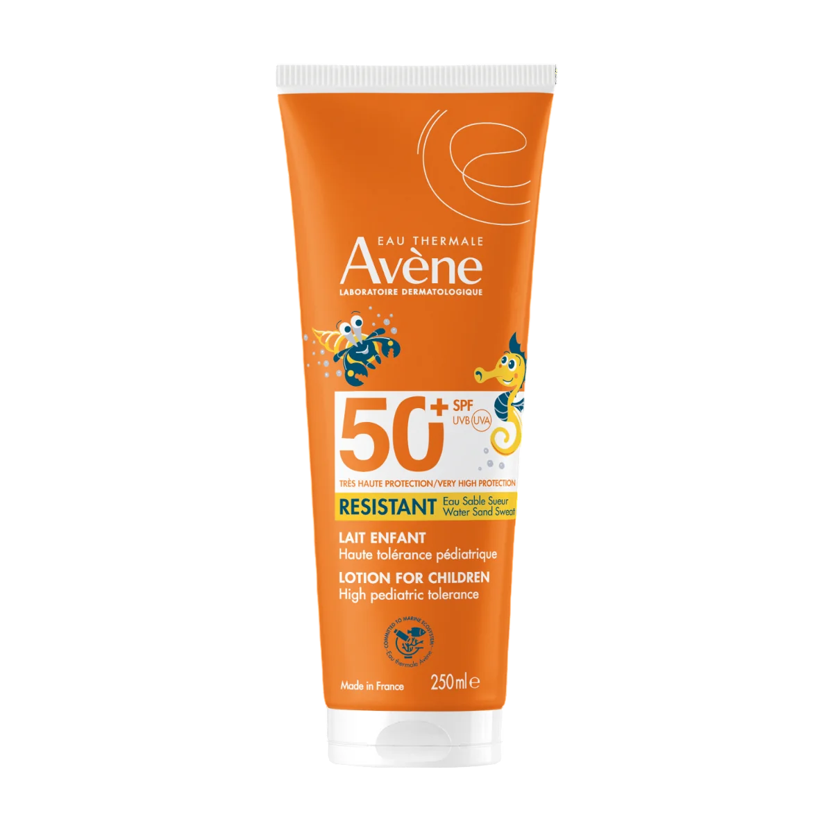 Avene, apsauga nuo saulės, atsparus vandeniui, apsauginis losjonas nuo saulės, SPF 50+, 250 ml