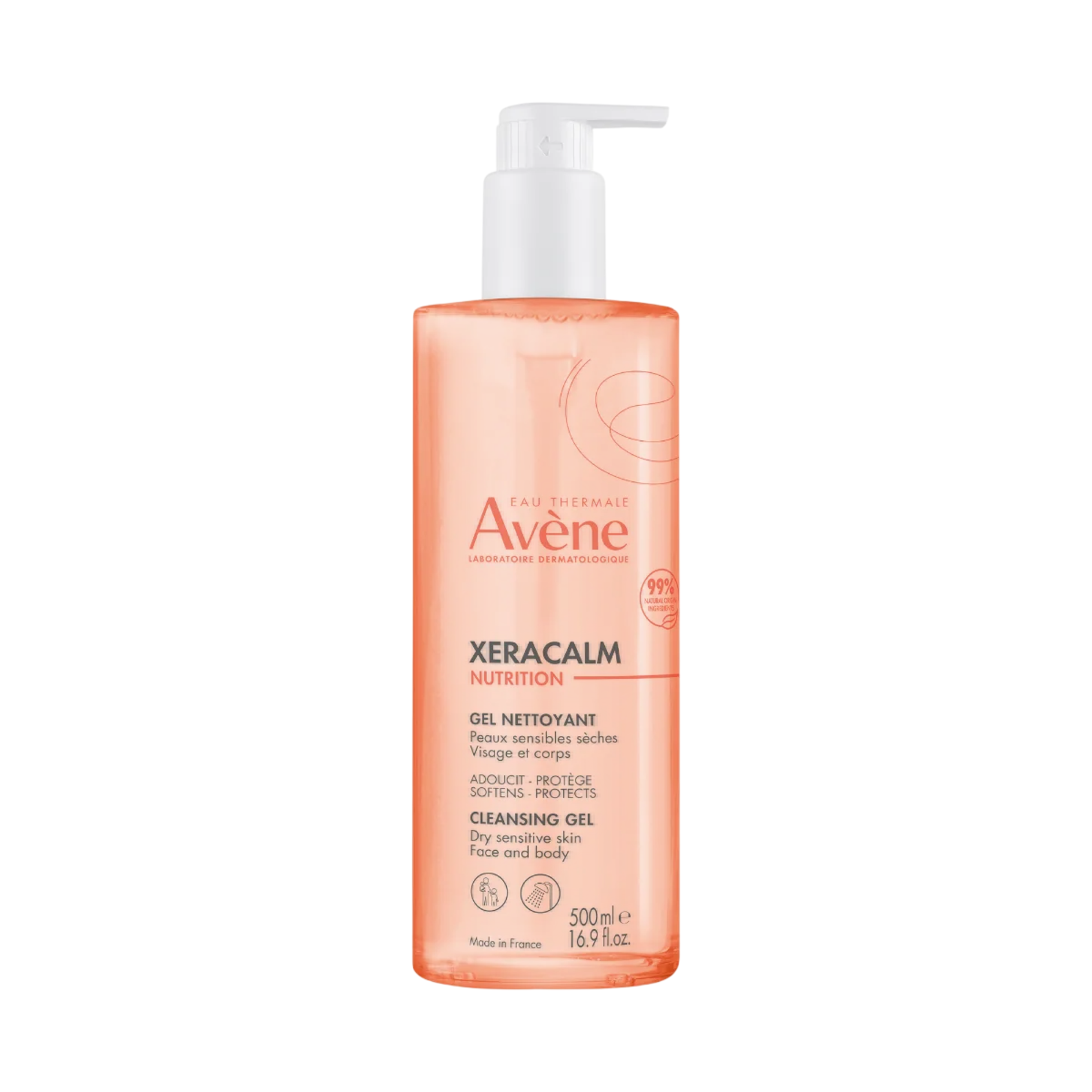 Avene, XeraCalm Nutrition, Valomasis gelis, 500 ml