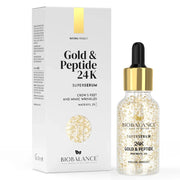 Bio Balance, Gold & Peptide 24K, Firming & Anti-Wrinkle, Day & Night, Serum, For Eye & Lip Contour, 30 ml