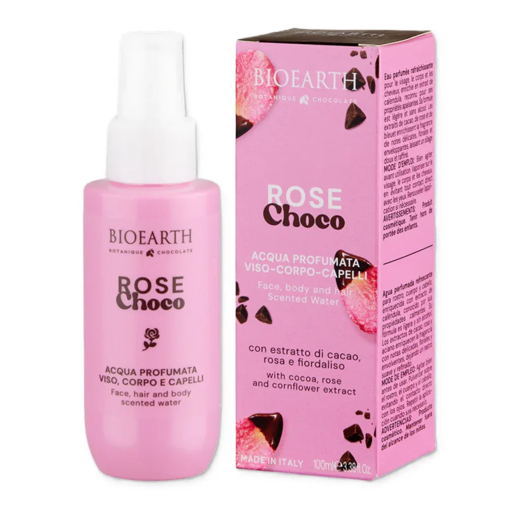 Bioearth, Rose Choco, Refreshing, Mist Spray, For Body, Face & Hair, 100 ml