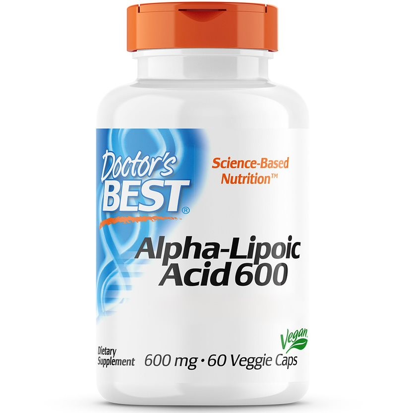 Doctor's Best alfa-liposkābe 600 mg – 60 kapsulas