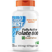 Doctor's Best folijskābe Quatrefolic 800 mkg – 60 kapsulas