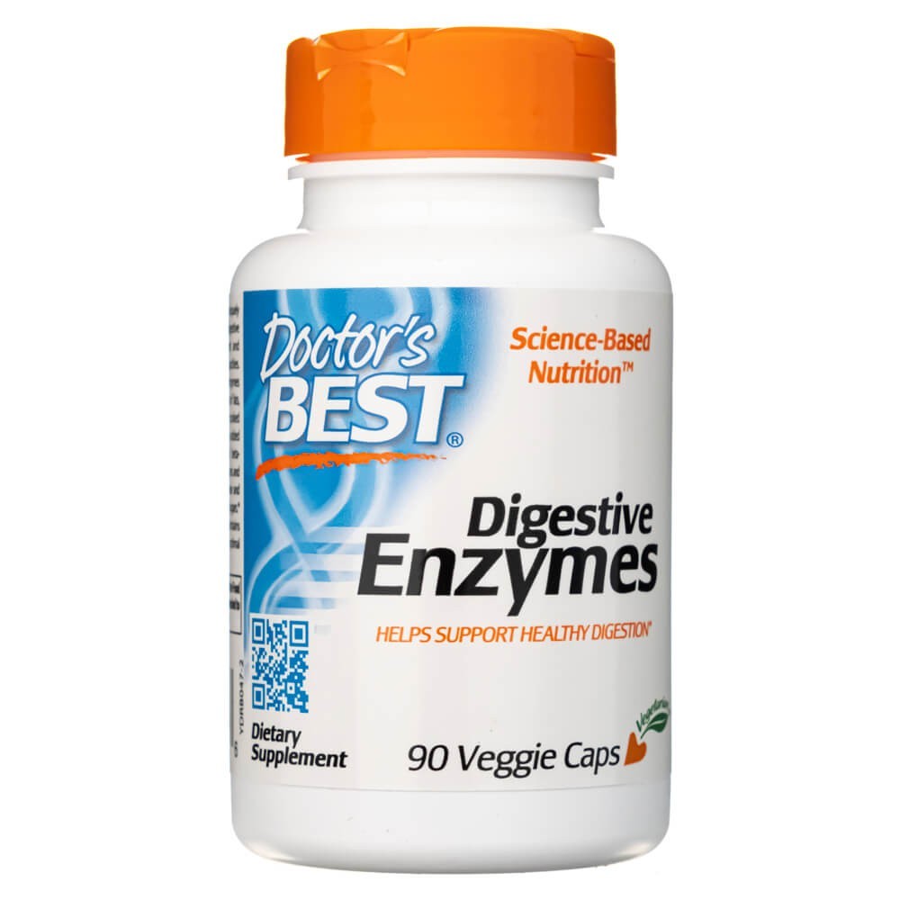 Doctor's Best gremošanas enzīmi – 90 kapsulas
