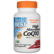 Doctor's Best augstas absorbcijas koenzīms Q10 ar BioPerine 100 mg – 120 kapsulas