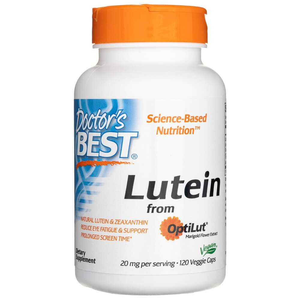 Doctor's Best luteīns no OptiLut – 120 kapsulas