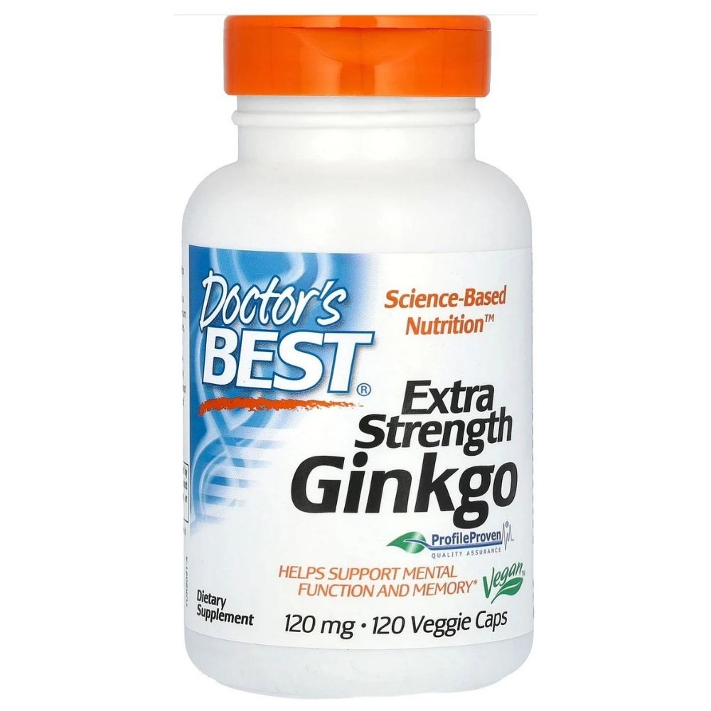 Doctor's Best ginks (Ginkgo Biloba) 120 mg – 120 kapsulas