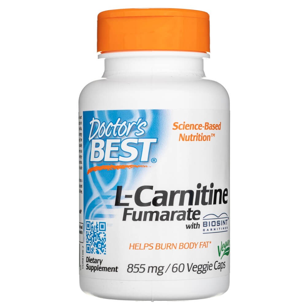 Doctor's Best L-karnitīna fumarāts ar Biosint karnitīniem 855 mg – 60 kapsulas