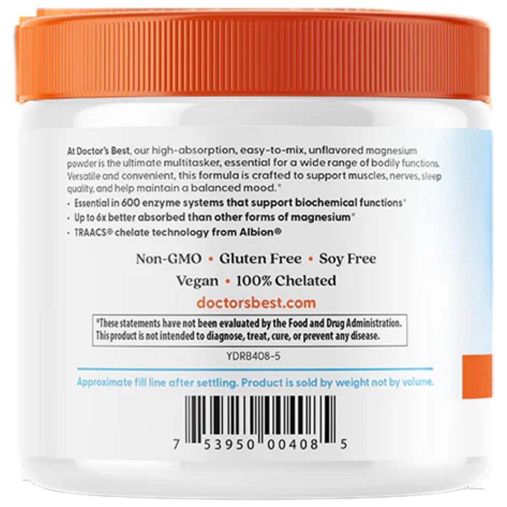 Doctor's Best magnija pulveris - 200 g