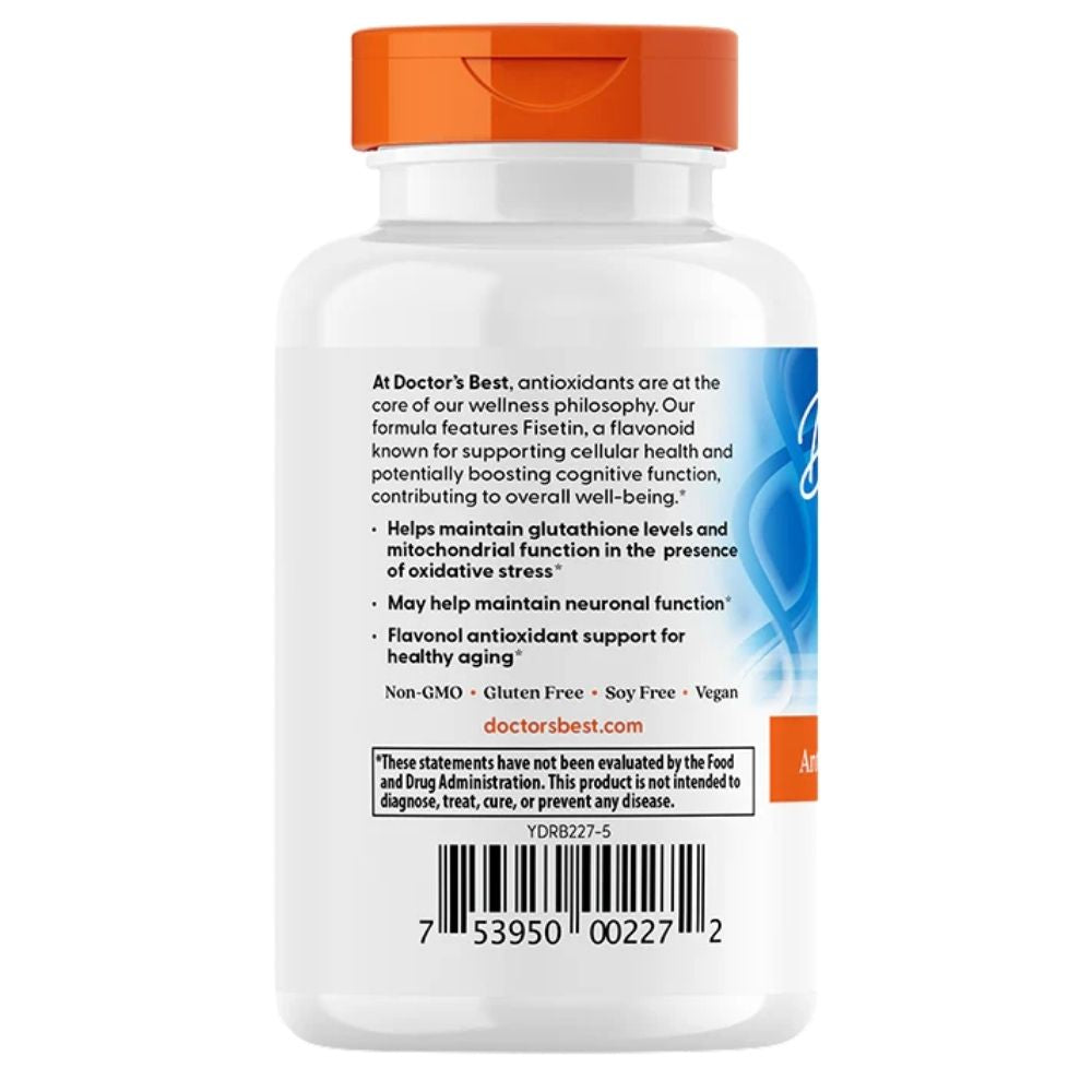 Doctor's Best Fisetīns ar Novusetin 100 mg – 30 kapsulas