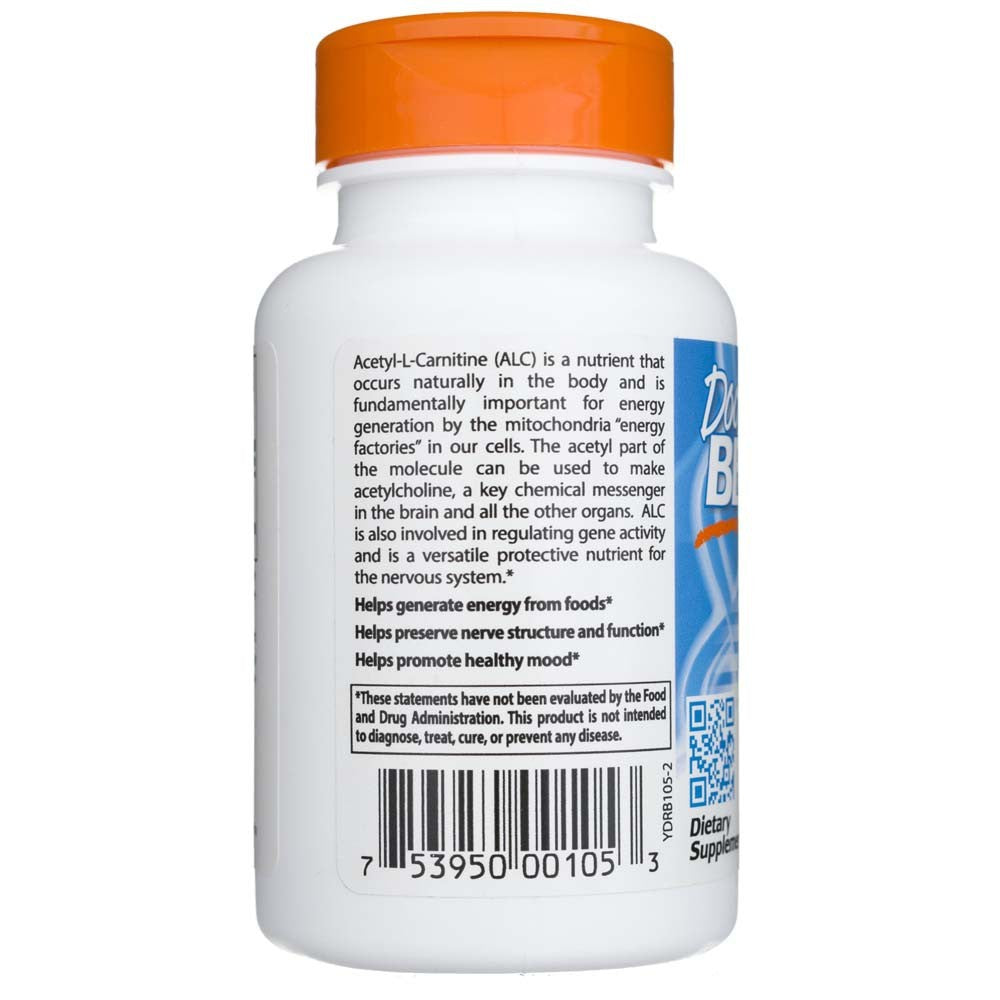 Doctor's Best acetil-L-karnitīns 500 mg – 60 kapsulas