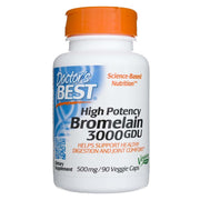 Doctor's Best bromelīns 3000 GDU 500 mg – 90 kapsulas
