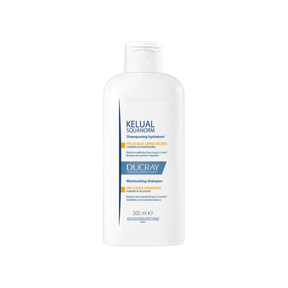 Ducray, Kelual Squanorm, Hair Treatment Shampoo, Anti-Dandruff, For Scalp With Dry Dandruff, 200 ml