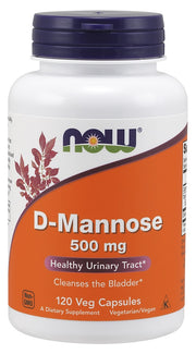 NOW Foods D-mannoze, 500 mg – 240 kapsulas