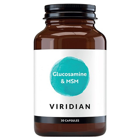 VIRIDIAN glikozamīns ar MSM - 30 kapsulas
