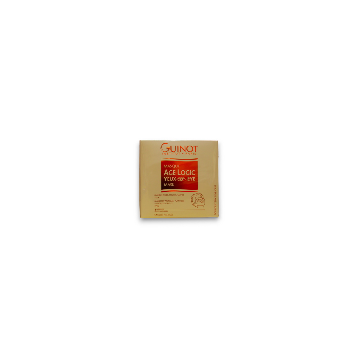 Set Guinot Age Logic, maska krēms ādai ap acīm, 4 gab., 5,5 ml