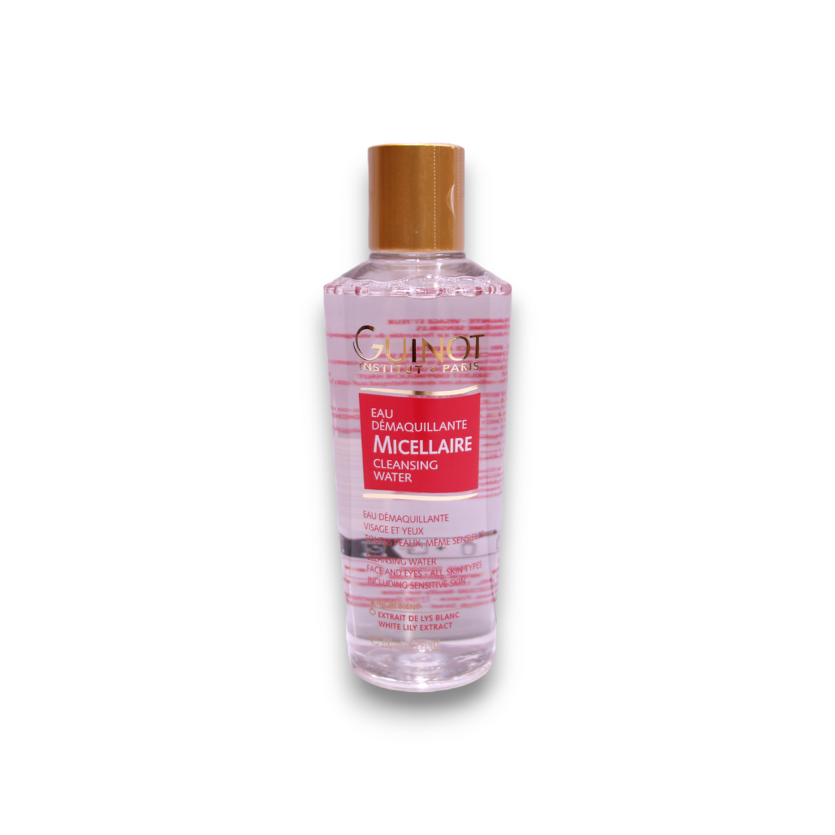 Guinot, Guinot, baltās lilijas ekstrakts, attīrošs micelārais ūdens, visiem ādas tipiem, 200 ml