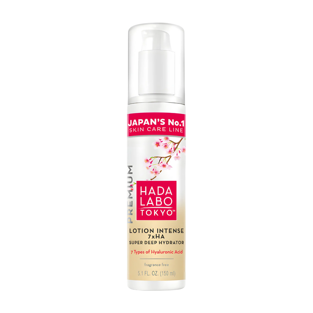 Hada Labo Tokyo Premium 7 x HA intensīvi mitrinošs sejas losjons dienai, 150 ml