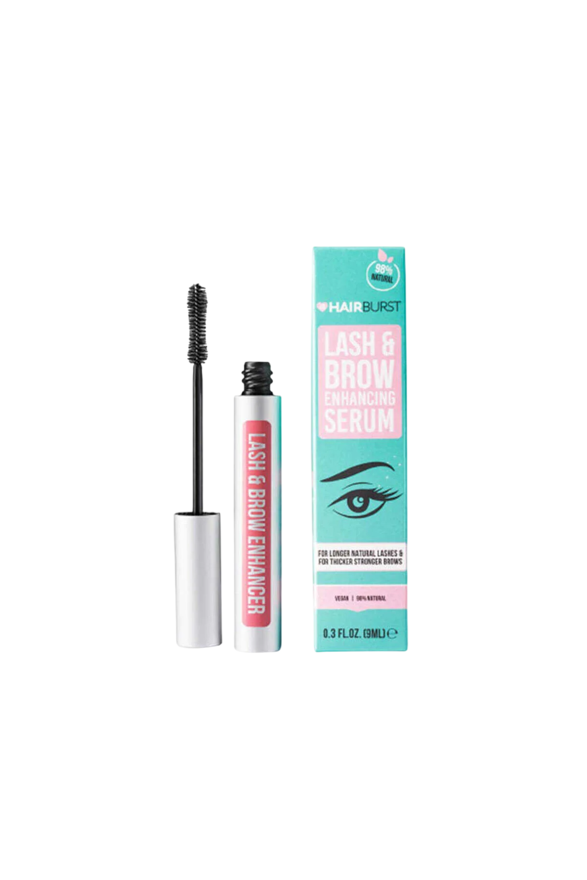 Hairburst, skropstu un uzacu pastiprinošs serums, 9 ml