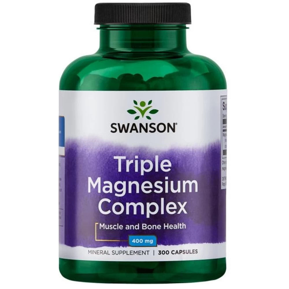 SWANSON trīskāršā magnija komplekss 400 mg – 300 kapsulas