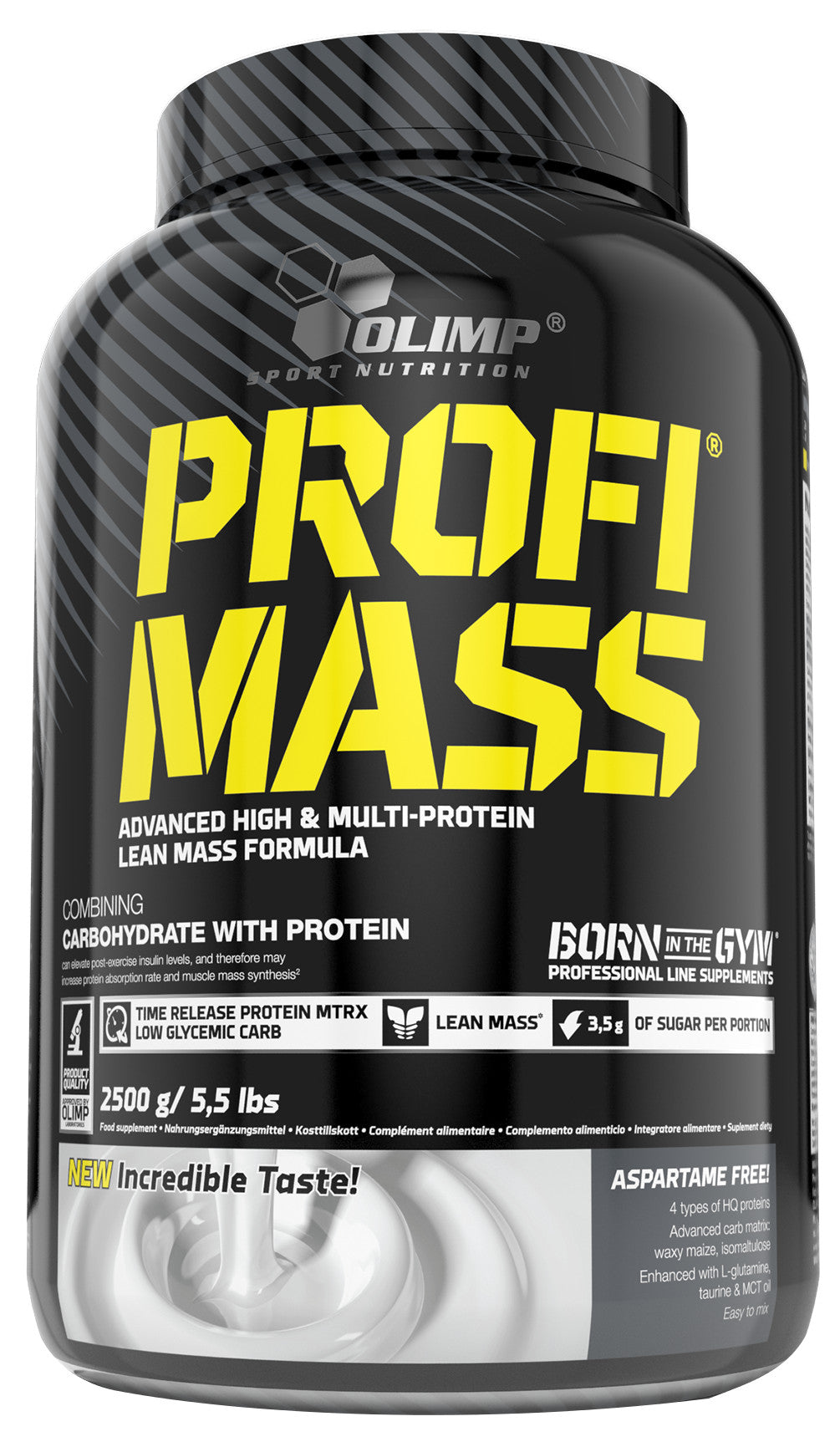 Olimp Nutrition Profi Mass, zemeņu garša, 2500 g