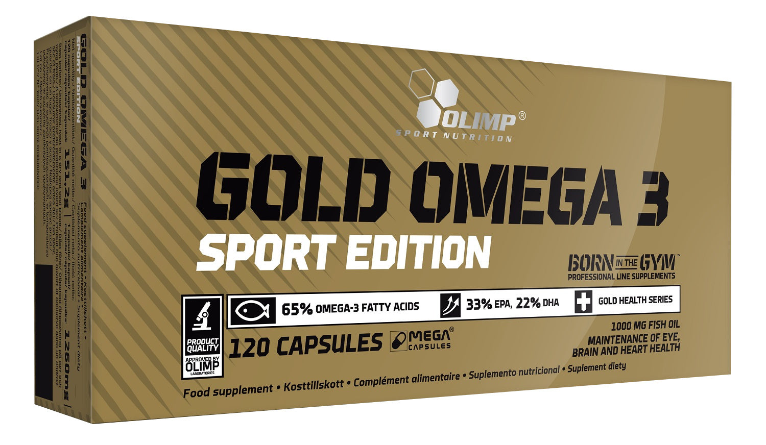 Olimp Nutrition Gold Omega 3, Sport Edition — 120 kapsulas