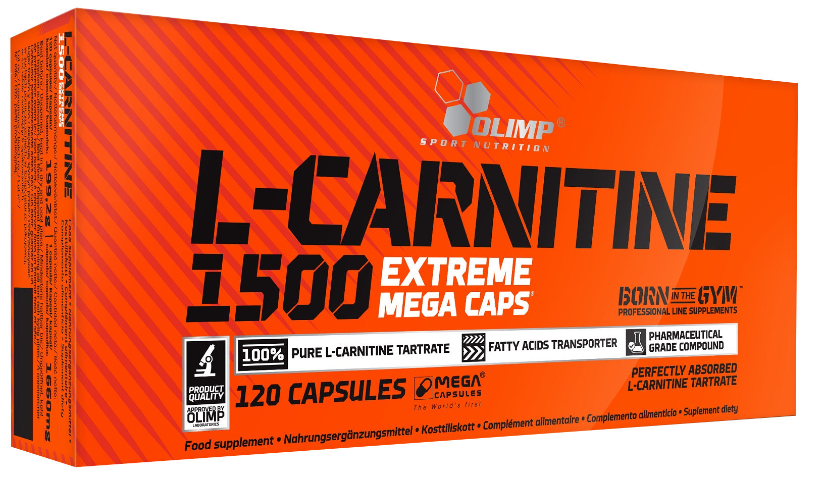 Olimp Nutrition L-karnitīns 1500 Extreme — 120 kapsulas