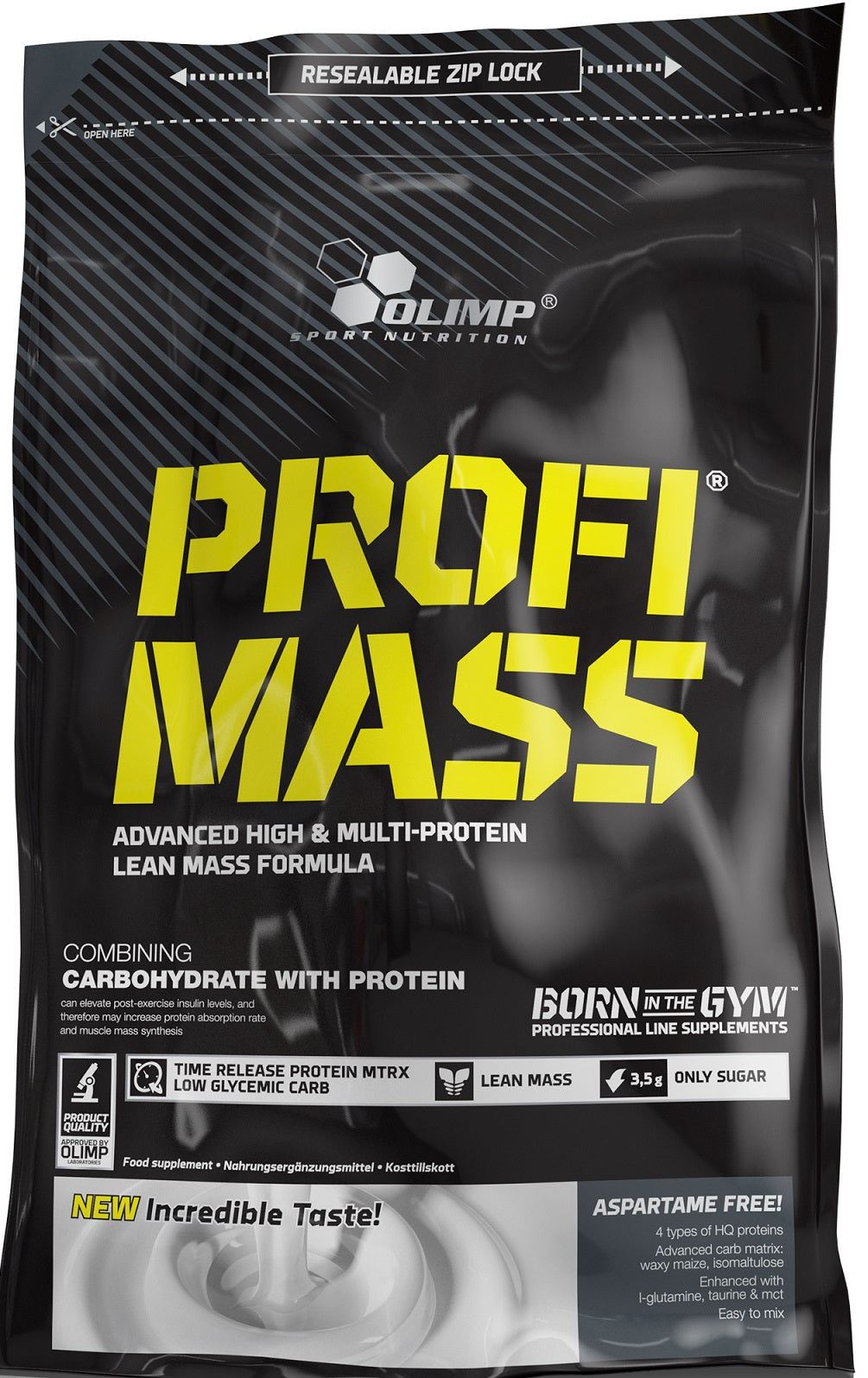 Olimp Nutrition Profi Mass, zemeņu garša, 1000 g