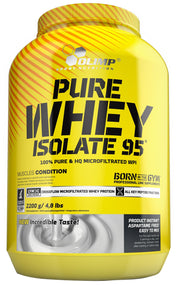 Olimp Nutrition tīrs sūkalu proteīna izolāts 95, vaniļas garša – 2200 g