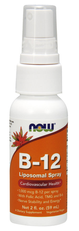 Produkto nuotrauka: NOW Foods Vitamin B-12, Liposomal Spray - 59 ml.