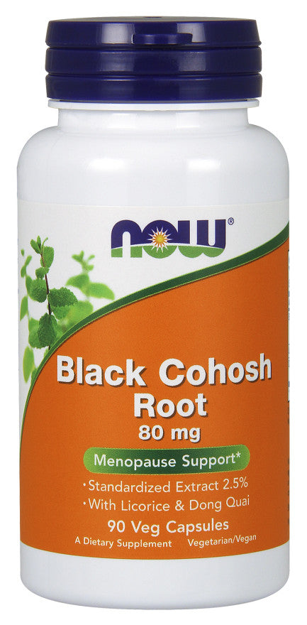 NOW Foods melnā plūškoka sakne, 80 mg – 90 kapsulas