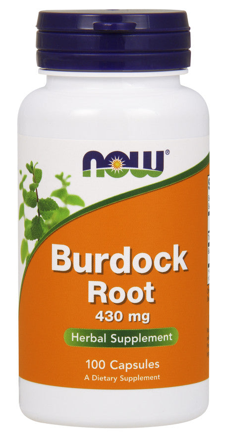 NOW Foods Diždadža saknes (Burdock Root), 430 mg – 100 kapsulas