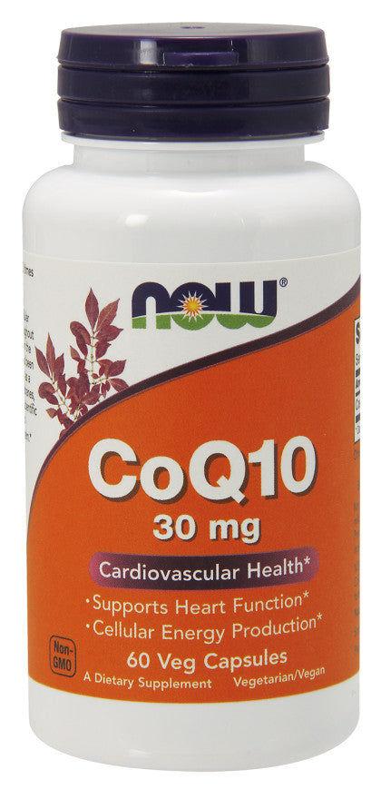 NOW Foods koenzīms Q10, 30 mg – 60 kapsulas