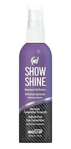 Pro Tan Show Shine, maksimāli spīdīga, īpaši viegla eļļas aerosola poza sacensībām — 118 ml.