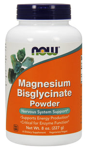 NOW Foods magnija bisglicināta pulveris – 227 g
