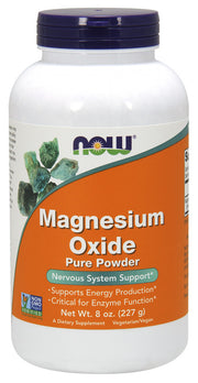 NOW Foods magnija oksīds, tīrs pulveris – 227 g