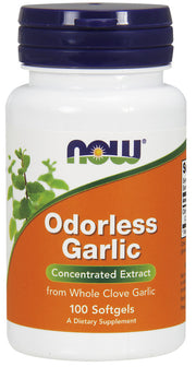 Produkto nuotrauka: NOW Foods Odorless Garlic - 100 minkštųjų kapsulių