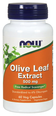 NOW Foods olīvu lapu ekstrakts, 500 mg – 60 kapsulas