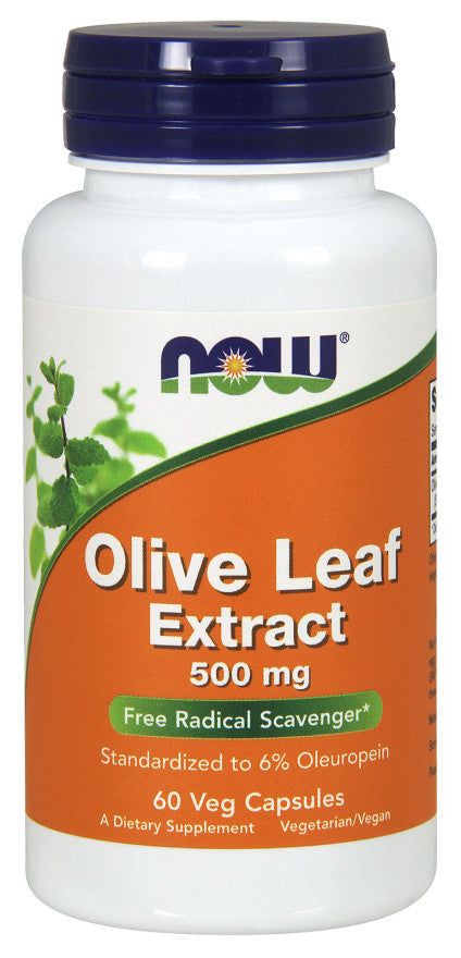 NOW Foods olīvu lapu ekstrakts, 500 mg – 60 kapsulas