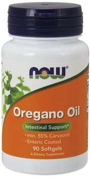 NOW Foods oregano eļļa, zarnās šķīstošs – 90 kapsulas