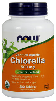 Produkto nuotrauka: NOW Foods Chlorella, 500mg - 200 tablečių