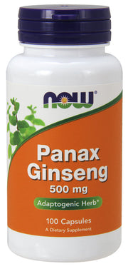 Produkto nuotrauka: NOW Foods Panax Ginseng, 500mg - 100 kapsulių