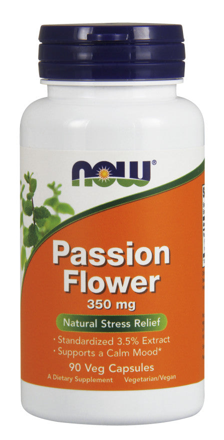 Produkto nuotrauka: NOW Foods Passion Flower, 350mg - 90 kapsulių
