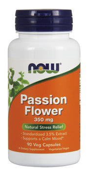 NOW Foods pasifloras, 350 mg – 90 kapsulas
