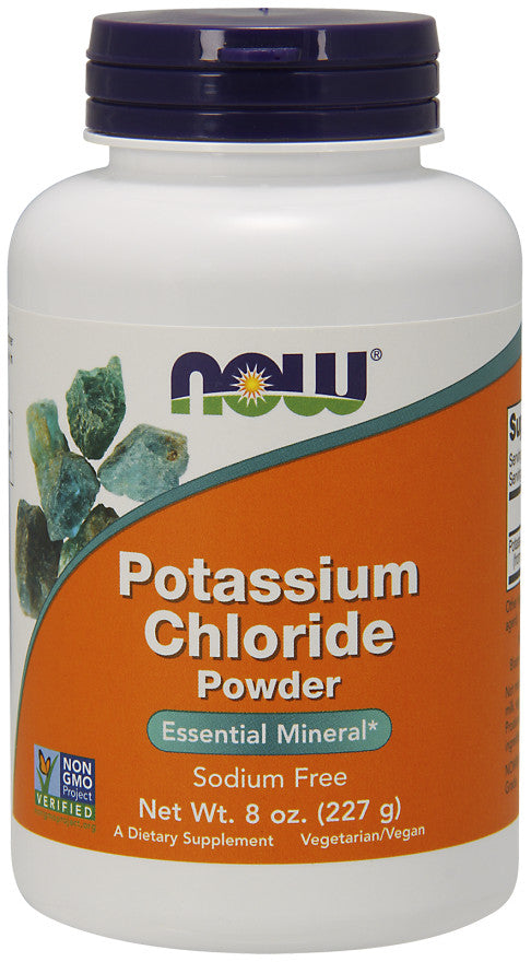 NOW Foods kālija hlorīda pulveris – 227 g